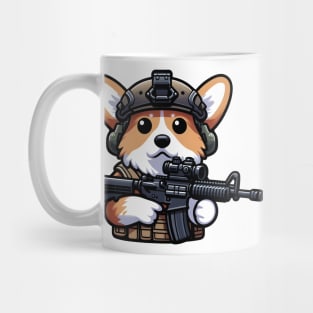 Tactical Corgi Mug